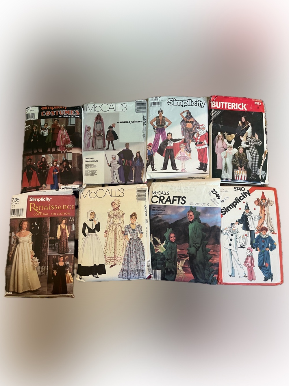 Vintage Sewing Pattern Costume Pack - Assorted Brands - Kids and Adults